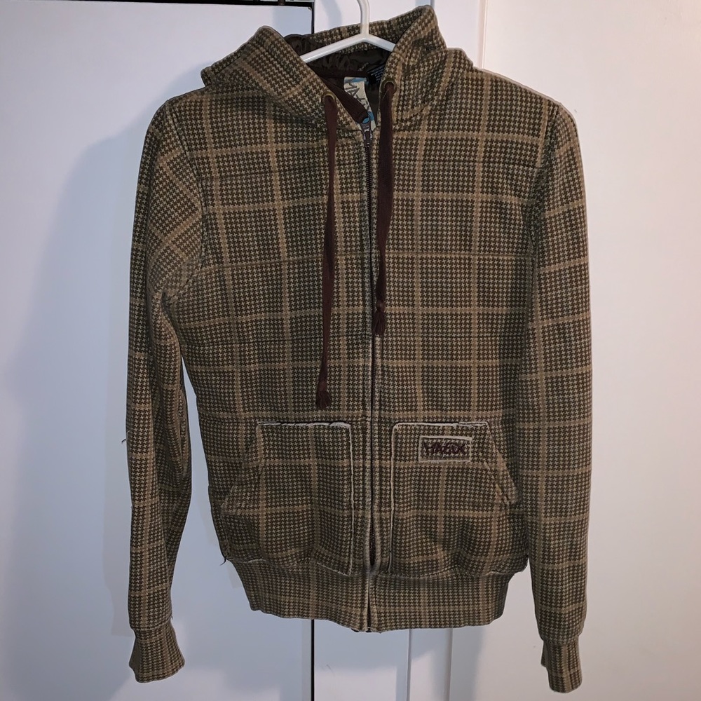 Brown Matix hoodie for woman